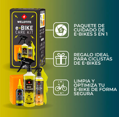 kit productos Weldtite para bicicletas