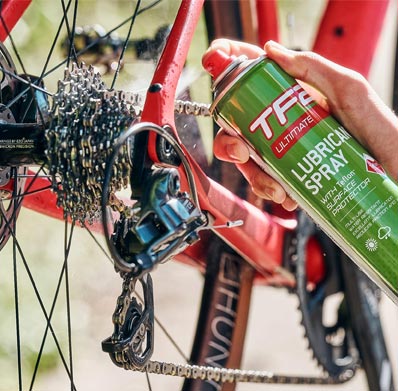 Lubricante Spray weldtite cadenas bicicleta