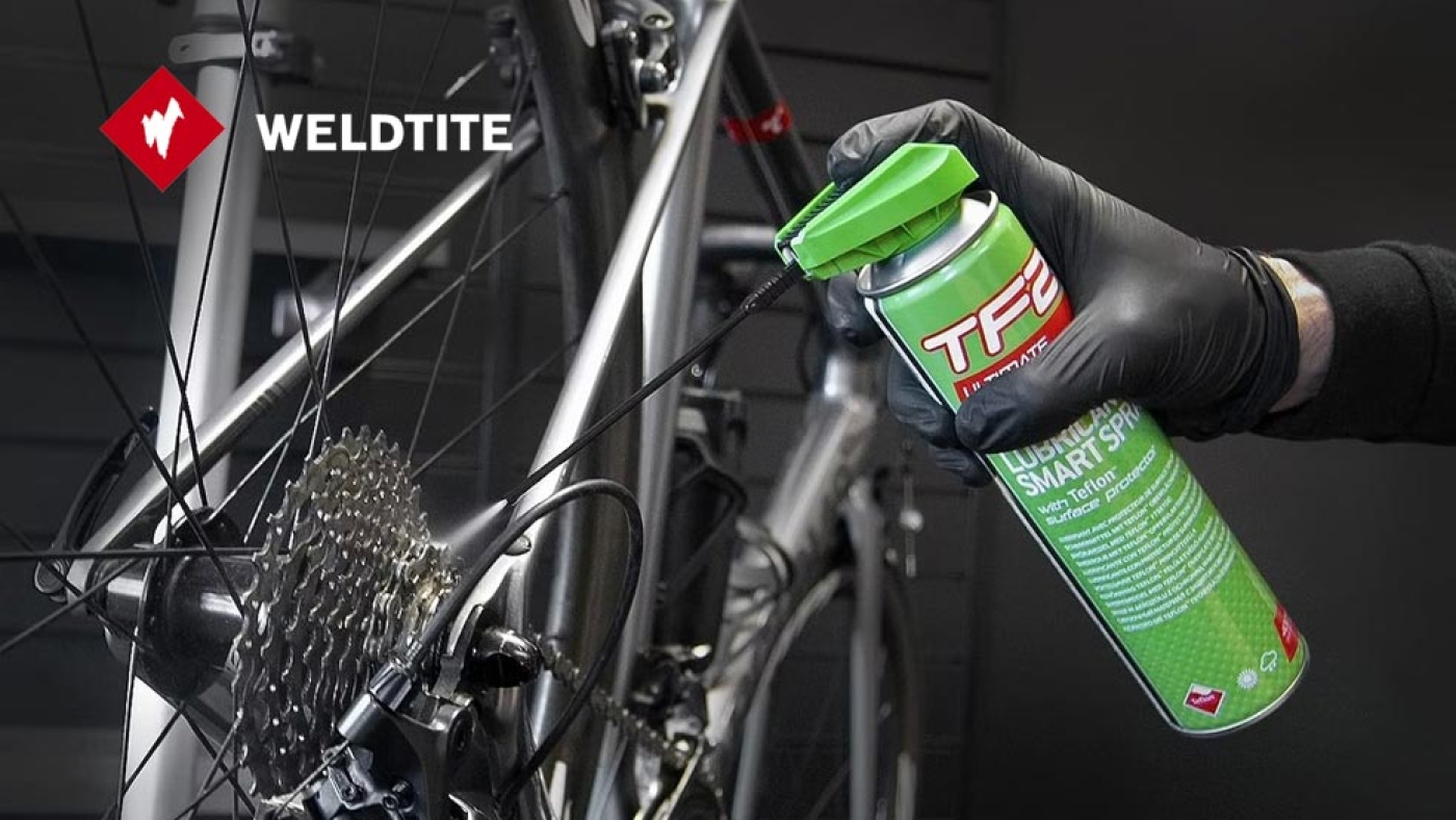 Spray lubricante Weldtite para cadenas